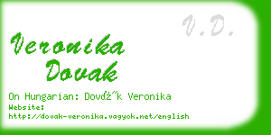 veronika dovak business card